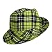 51Yxr%2BWaa9L. AA75  LIME GREEN PLAID FEDORA HAT