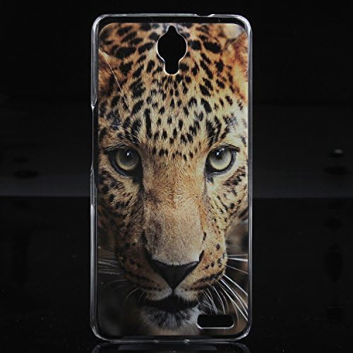 Jiayitong Pattern Design Hard Case For Alcatel One Touch Idol X 6040D Protective Shell Cover Back Skin (Leopard)