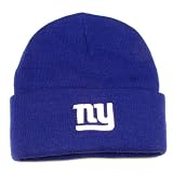 New York Giants Blue Cuffed Knit Cap- Adult Size, Classic Logo