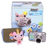 Fujifilm FinePix JX300 Monstar Pack Digitalkamera (14 Megapixel, 5-fach opt. Zoom, 6,9 cm (2,7 Zoll) Display, bildstabilisiert) silber