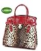 Leopard RED Trim Rolling Luggage Suitcase Bag on Wheels Carry-On Laptop