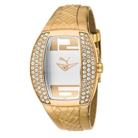 Click here to buy Puma WoMens Active Collection Vitality Gold-Tone Jeweled Watch #PU101172003 by Puma.
