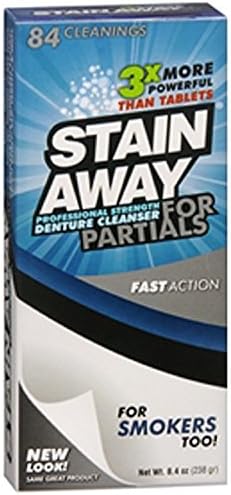 Stain Away Denture Cleanser for Partials and Smokers - 8.4 (Pack of 2)
