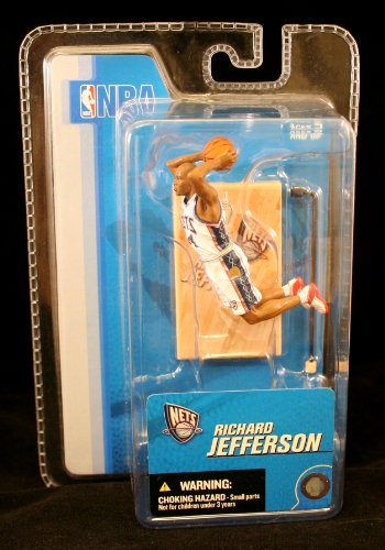RICHARD JEFFERSON / NEW JERSEY NETS * 3 INCH * McFarlane's NBA Sports Picks Series 3 Mini Figure & Display Base