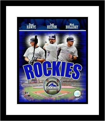 Buy Todd Helton, Brad Hawpe and Matt Holliday Colorado Rockies - Big 3 - Framed 8x10 Photograph by All About Autographs