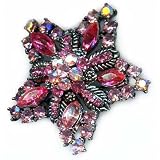 Victorian Star Brooch, Pink