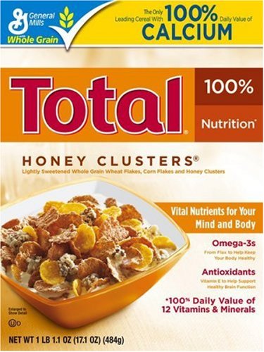 Total Honey Clusters Cereal, 17.1-Ounce Box (Pack of 5) by Honey