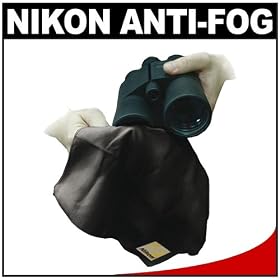 FogKlear Dry Anti-Fog Cleaning Cloth for Nikon, Canon, Bushnell, Tasco, Celestron, Pentax, Olympus Binoculars & Spotting Scopes