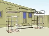 Home Away From Home Style 2 Outdoor Cat Enclosure Color: Black