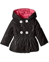 Steve Madden Baby-Girls Infant Double Breasted Polyfill Hooded Jacket