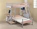 item Twin / Twin bunk bed set with casters, computer desk, bookshelf and ladder