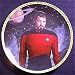 Commander William T Riker Star Trek Next Generation Plate