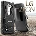 Evocel New Generation Series Phone Case Compatible with LG Leon, LG Tribute 2 (LS665), LG Destiny L21G, LG Power L22C, LG Risio with Belt Clip Holster and Kickstand, Green