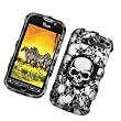 HTC myTouch 4G / myTouch HD (T-Mobile) Rubberized Snap On Protector Hard Case "Skullerific" Design