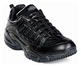 Men's Dickies SR Leather Lightweight Comfortable Stretch Lace Oxford Shoes