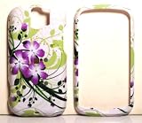 White with Green Leaf and Purple Orchid HTC MyTouch Slide Snap on Cell Phone Case for Sale