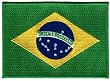Brazil Flag Embroidered Patch Brazilian Brasil Iron-On National Emblem