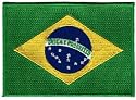 Brazil Flag Embroidered Patch Brazilian Brasil Iron-On National Emblem