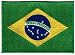 Brazil Flag Embroidered Patch Brazilian Brasil Iron-On National Emblem