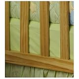 Sumersault Sleepy Head Crib Sheet Green