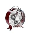 Deco Breeze Colored Retro Metal Box Fan in Merlot