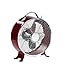 Deco Breeze Colored Retro Metal Box Fan in Merlot