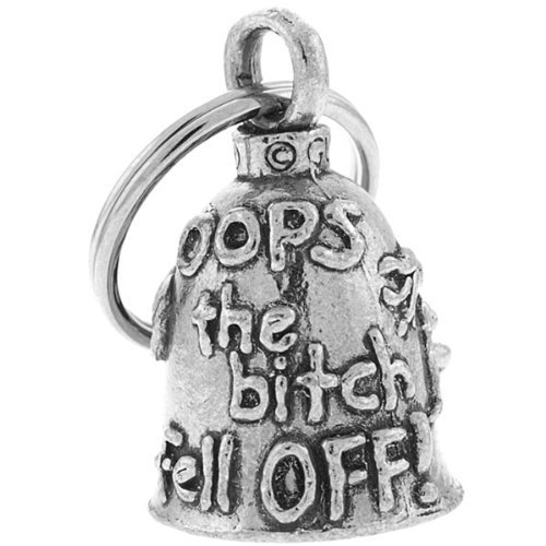 Guardian Bell Good Luck Bell w/Keyring & Black Velvet Gift Bag | Motorcycle Bell | Lead-Free Pewter | Made in USA