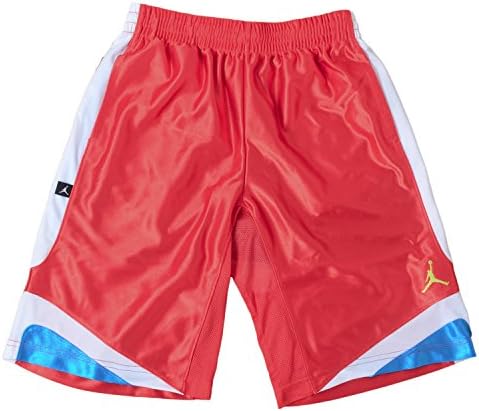 Jordan Big Boys' Basketball Court Vision Shorts (Large, Red/Blue/White)