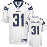 Antonio Cromartie White Reebok NFL Premier San Diego Chargers Jersey - XX-Large