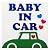 マグネットシートBABY IN CAR 反射タイプ(car_side)
