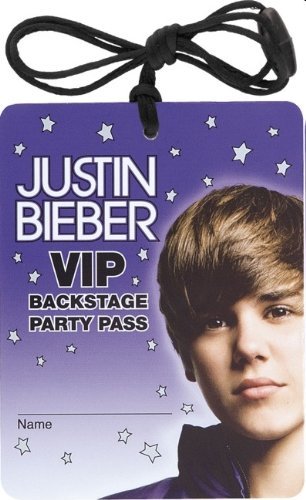 Justin Bieber Party Pass justin bieber birthday party favors. Justin Bieber Party Pass