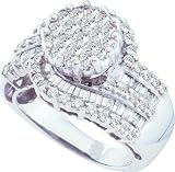 14KWG Diamond Bridal Ring With 1.80 Carat Diamonds With G-I Clarity And Elegant Designer Style Look