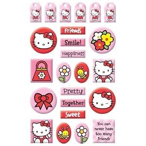 Sandylion Hello Kitty Gems Stickers Packaged