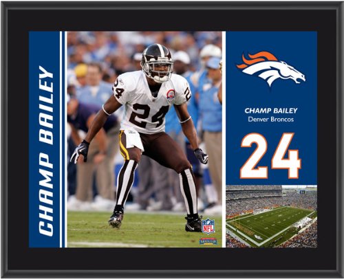 Mounted Memories Denver Broncos Champ Bailey 10.5x13 Sublimated Plaque