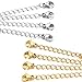 Silver Gold 8 PCS 2~6 inch Stainless Steel Bracelet Necklace Extenders Set