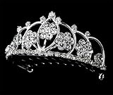 Pretty as a Princess Silver Mini Flower Girl Tiara