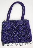 Dark Purple Velvet Handbag