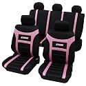 DYNAMIC Sitzbez&uuml;ge / Schonbez&uuml;ge / Sitzbezug / Schonbezug SCHWARZ PINK