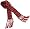 Muk Luks Women's Fairisle Scarf, Red/pink, One Size Image #1