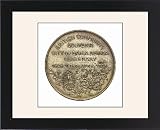 Framed Prints of Medal commemorating the Bahia Blanca centenary, 1928; reverse from National Maritime Museum