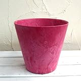 アートストーン ラウンド ピンク 直径22cm[鉢]