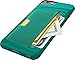 Smartish iPhone 5/5s/SE (2016) Wallet Case - Q Card Case for iPhone 5/5s/SE (2016) [Protective Slim Cover] [Silk] - Green Fabric