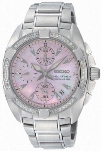 Seiko Women's SE-SNDZ37P1 Velatura Mother-Of-Pearl Dial Watch
