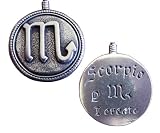 51Yyvm7MlgL. SL160  Scorpio Pendant Zodiac Necklace Horoscope Charm Scorpion Jewelry