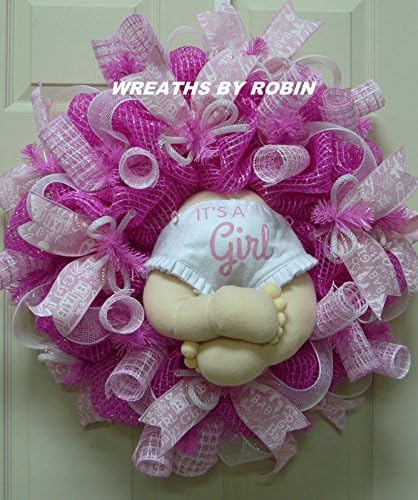 It's A Girl Baby Butt Wreath, Baby Girl Wreaths