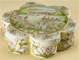 Set of 2 Flower Shaped Cloisonne Keepsake Religious Music Boxes #19098