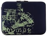 Laurex 15.4 Neoprene Notebook/Laptop Sleeve Case - Navy Grunge