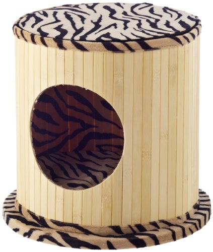 Karlie 34914 Kitty Bamboo Ii Zebra Design 36.5 x 35.5 cm Pl&uuml;sch, beige Preisvergleich