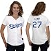 Matt Kemp Women's Jersey: Women's 2010 Majestic Home White #27 Los Angeles Dodgers Jersey