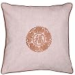 Decorative Handmade Beige Cushion Cover / Pillow Sham - Chinese Fortune & Lotus Flower Symbol